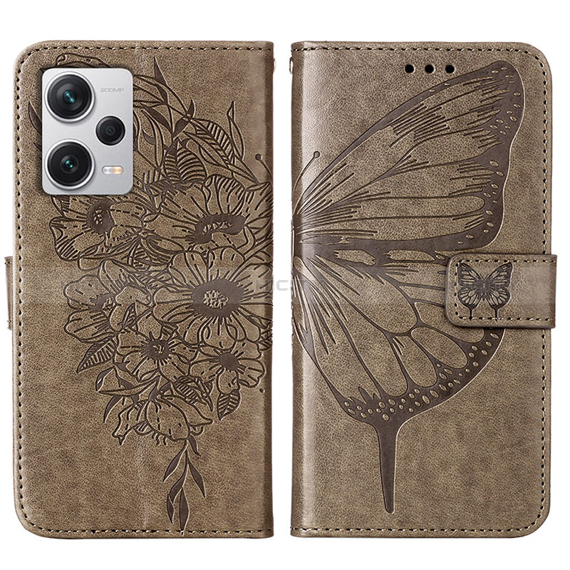 Funda de Cuero Cartera con Soporte Mariposa Carcasa YB1 para Xiaomi Redmi Note 12 Pro+ Plus 5G