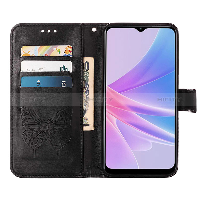 Funda de Cuero Cartera con Soporte Mariposa Carcasa YB2 para Oppo A58 5G