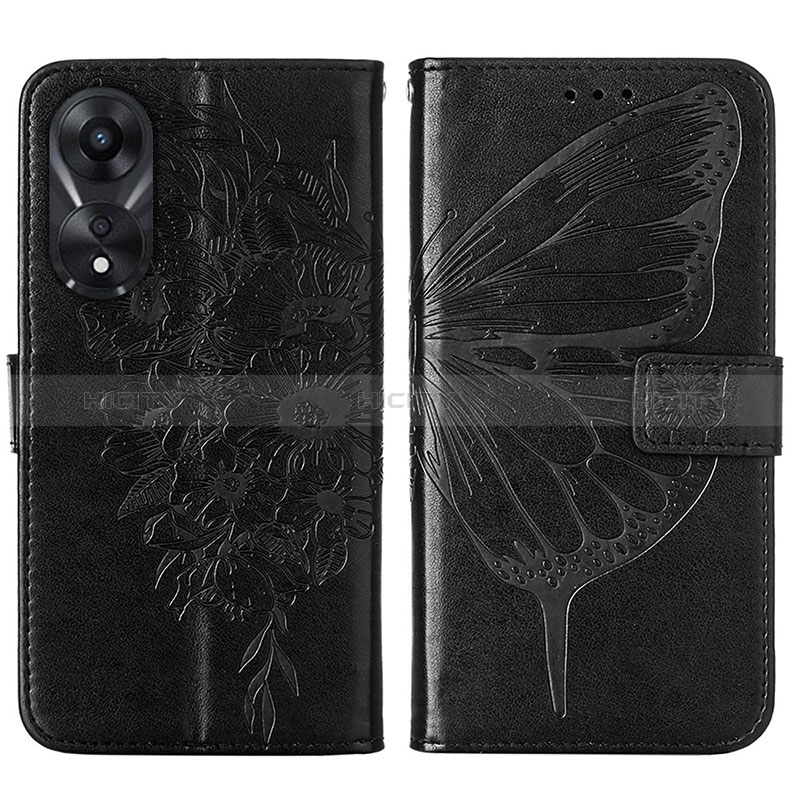 Funda de Cuero Cartera con Soporte Mariposa Carcasa YB2 para Oppo A58 5G