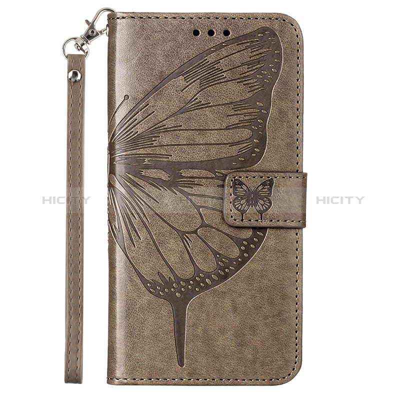 Funda de Cuero Cartera con Soporte Mariposa Carcasa YB2 para Xiaomi Civi 2 5G Gris