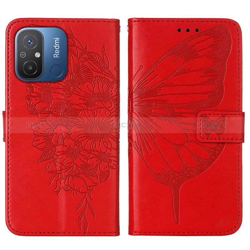 Funda de Cuero Cartera con Soporte Mariposa Carcasa YB2 para Xiaomi Redmi 11A 4G