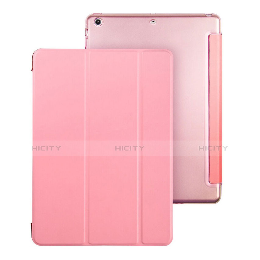 Funda de Cuero Cartera con Soporte para Apple iPad Air Rosa