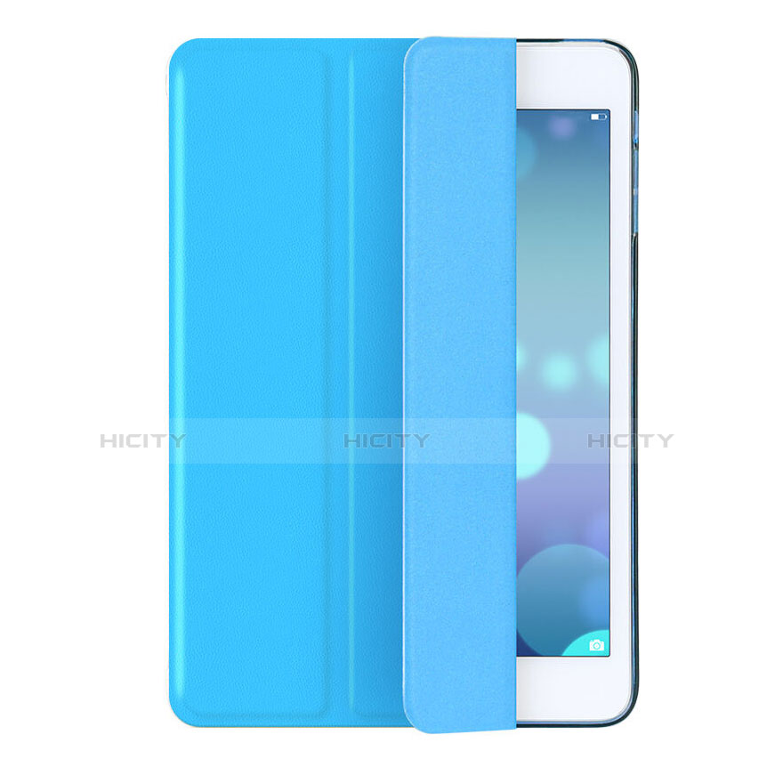 Funda de Cuero Cartera con Soporte para Apple iPad Mini 2 Azul Cielo