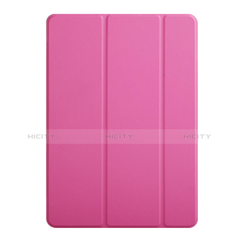 Funda de Cuero Cartera con Soporte para Apple iPad Mini 2 Rosa Roja