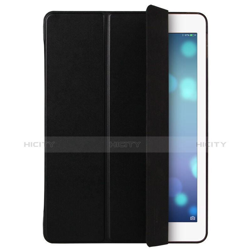 Funda de Cuero Cartera con Soporte para Apple iPad Mini 4 Negro