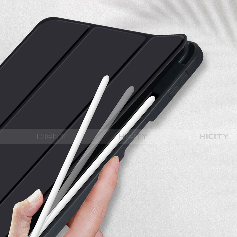 Funda de Cuero Cartera con Soporte para Apple iPad Pro 11 (2020) Negro