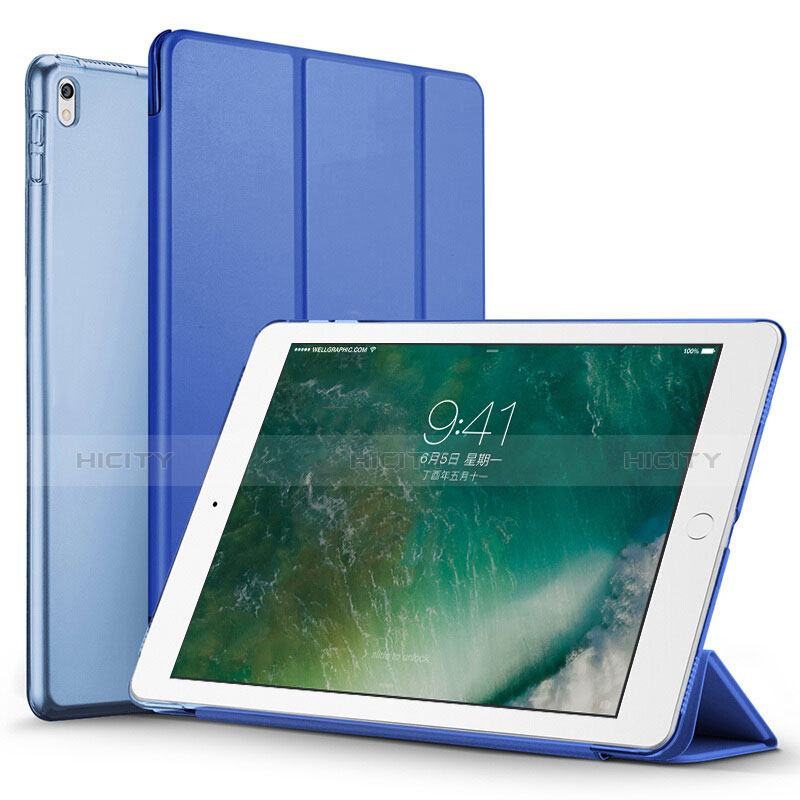 Funda de Cuero Cartera con Soporte para Apple iPad Pro 12.9 (2017) Azul