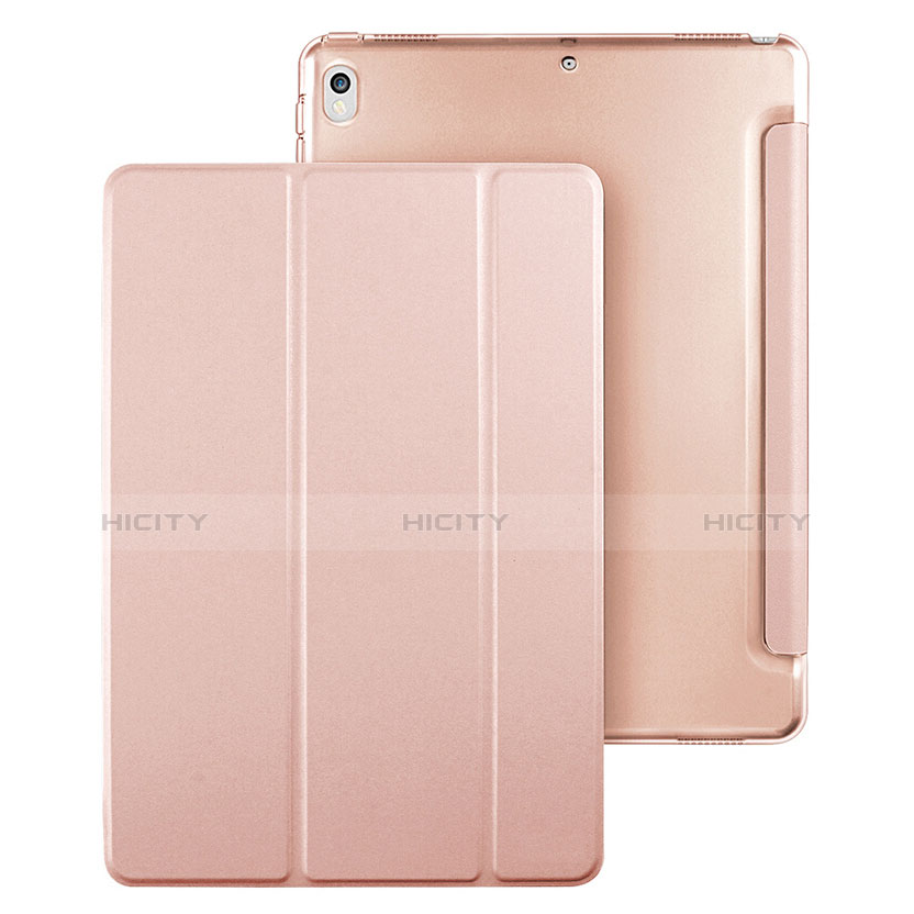 Funda de Cuero Cartera con Soporte para Apple iPad Pro 12.9 (2017) Oro Rosa