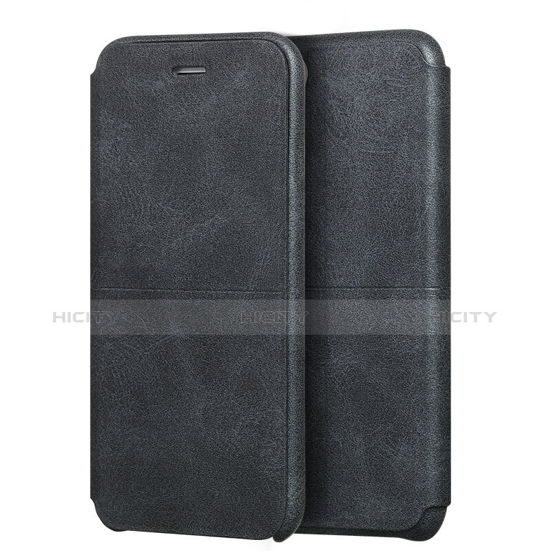 Funda de Cuero Cartera con Soporte para Apple iPhone 8 Negro