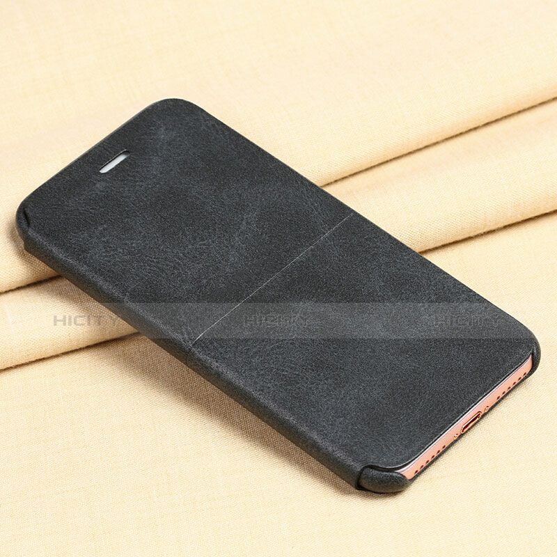 Funda de Cuero Cartera con Soporte para Apple iPhone 8 Negro