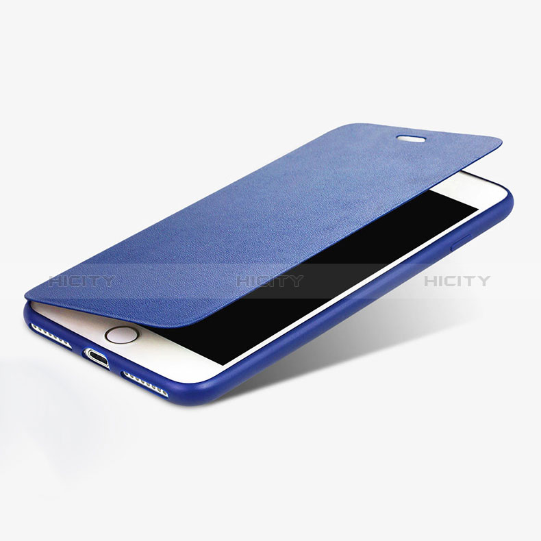 Funda de Cuero Cartera con Soporte para Apple iPhone 8 Plus Azul