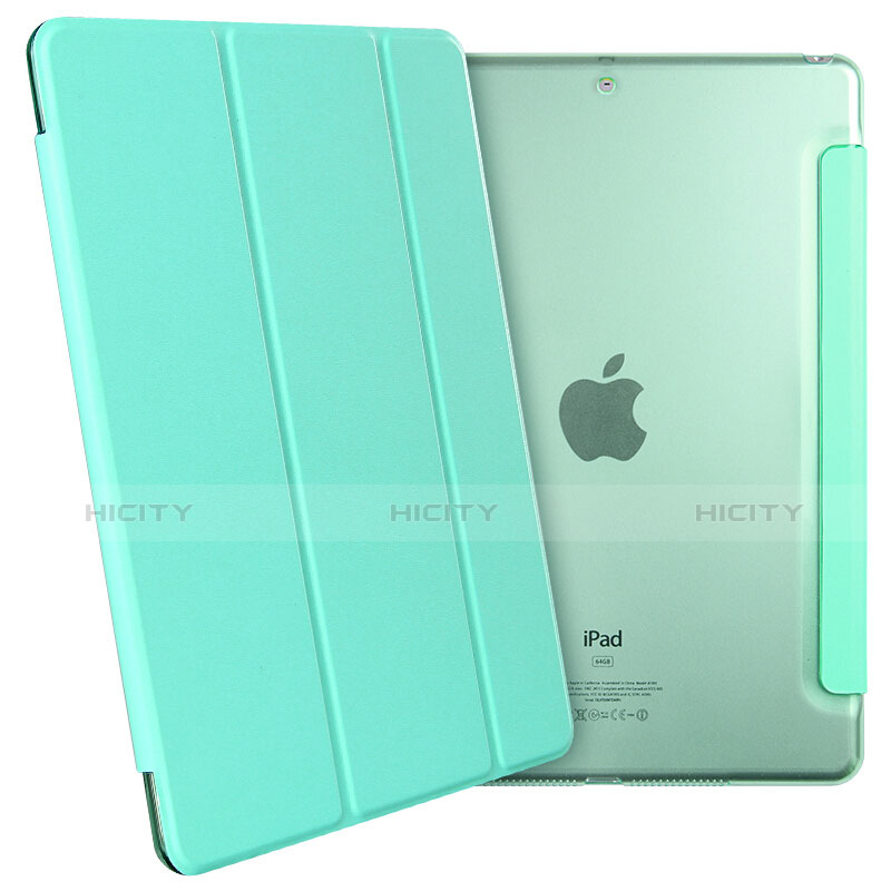 Funda de Cuero Cartera con Soporte para Apple New iPad 9.7 (2017) Verde