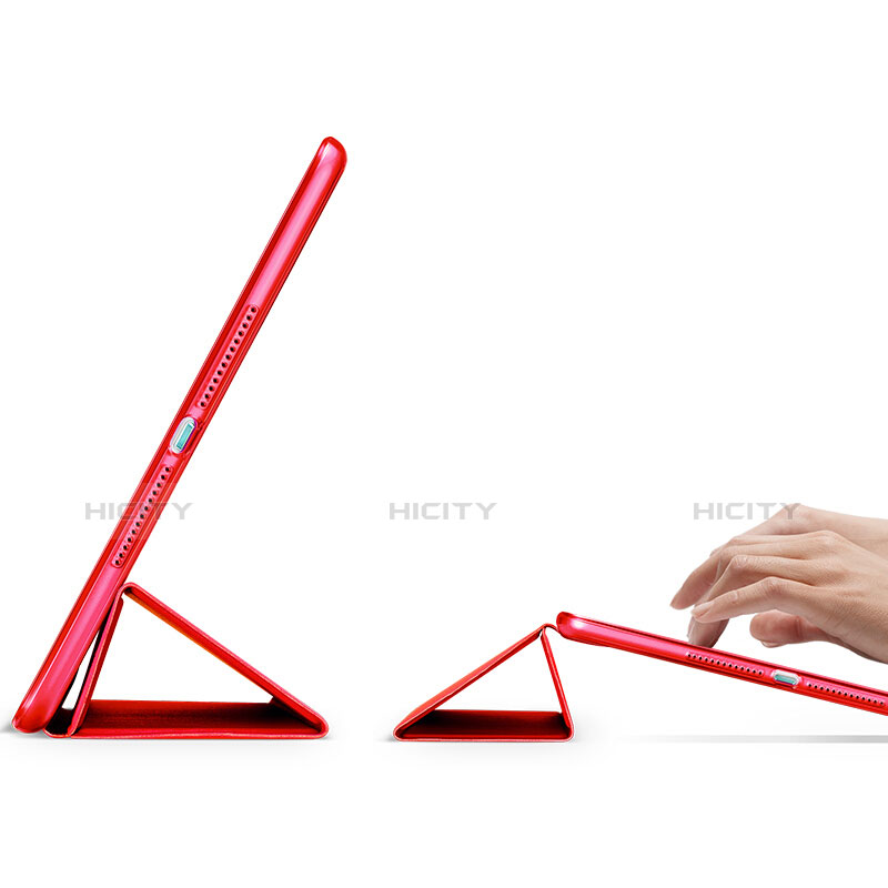 Funda de Cuero Cartera con Soporte para Apple New iPad Pro 9.7 (2017) Rojo