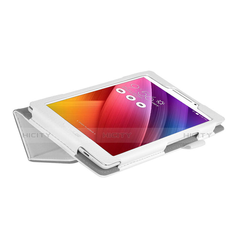 Funda de Cuero Cartera con Soporte para Asus ZenPad C 7.0 Z170CG Blanco