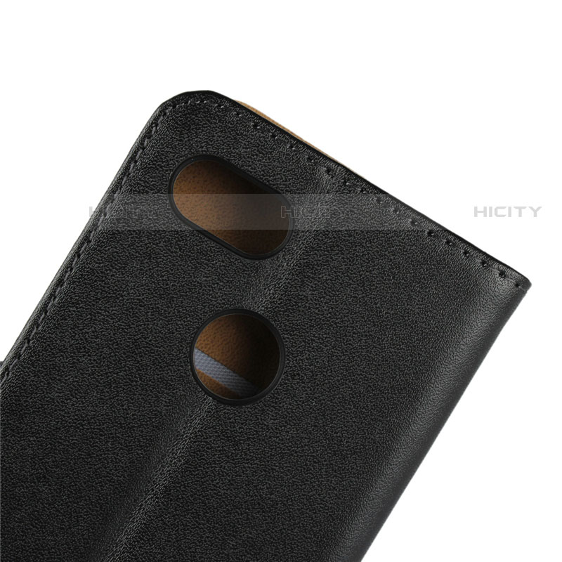 Funda de Cuero Cartera con Soporte para Google Pixel 3 Negro