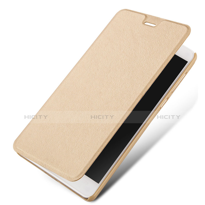 Funda de Cuero Cartera con Soporte para Huawei Honor Play 5 Oro