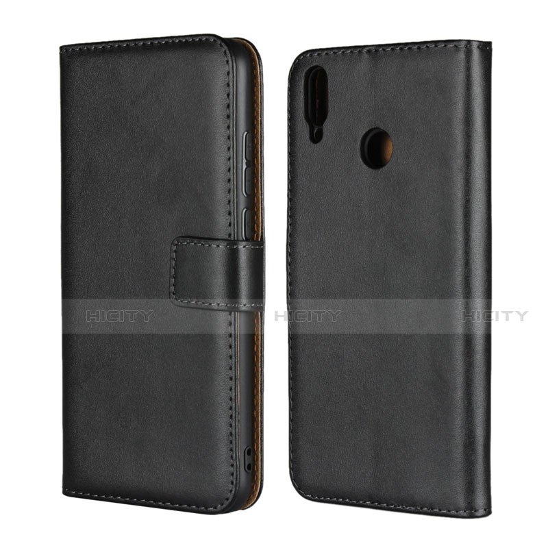 Funda de Cuero Cartera con Soporte para Huawei Honor V10 Lite Negro