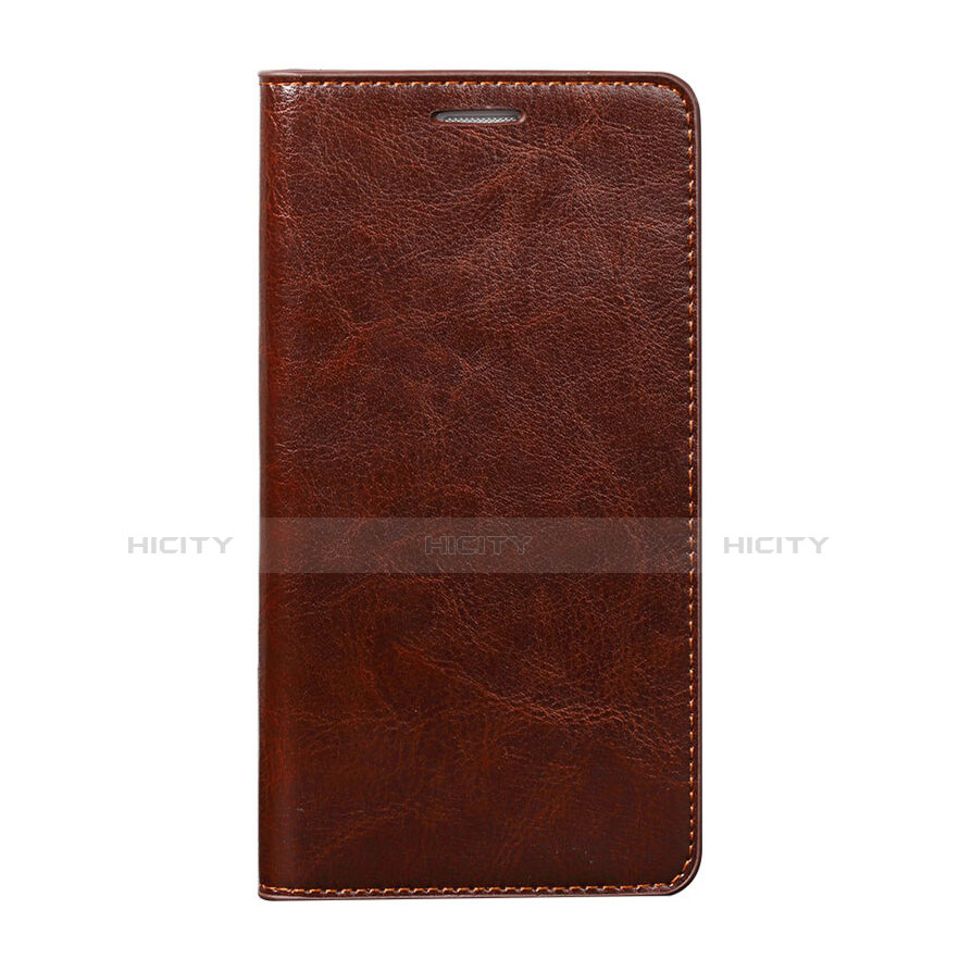 Funda de Cuero Cartera con Soporte para Huawei Honor X5 Marron