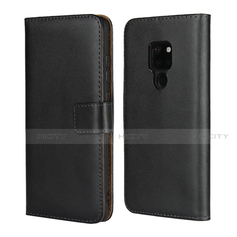 Funda de Cuero Cartera con Soporte para Huawei Mate 20 Negro