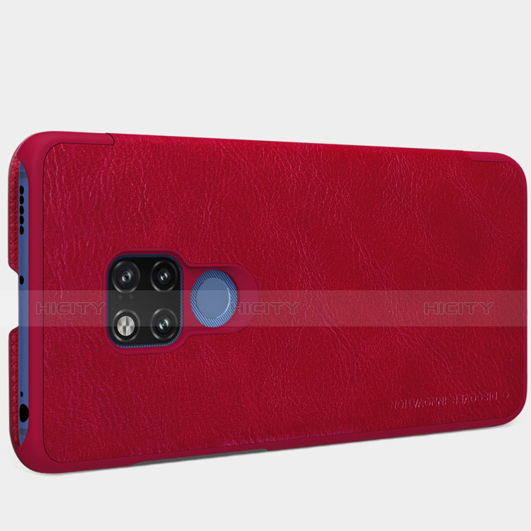 Funda de Cuero Cartera con Soporte para Huawei Mate 20 X Rojo