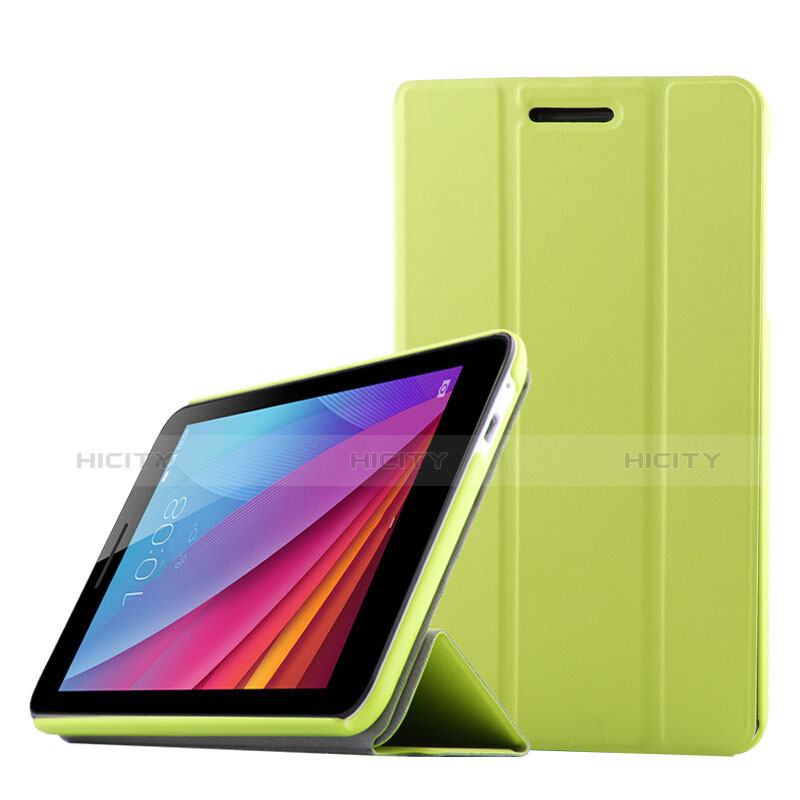 Funda de Cuero Cartera con Soporte para Huawei Mediapad T1 7.0 T1-701 T1-701U Verde