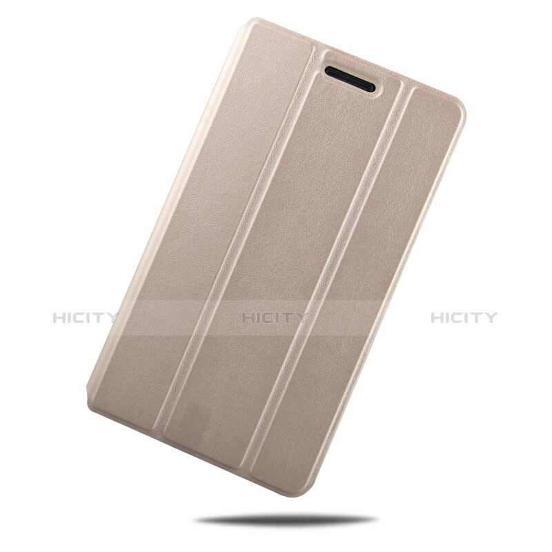 Funda de Cuero Cartera con Soporte para Huawei Mediapad T2 7.0 BGO-DL09 BGO-L03 Oro