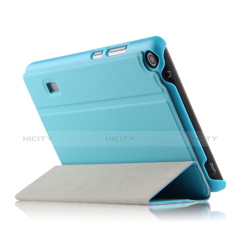 Funda de Cuero Cartera con Soporte para Huawei MediaPad T3 7.0 BG2-W09 BG2-WXX Azul Cielo