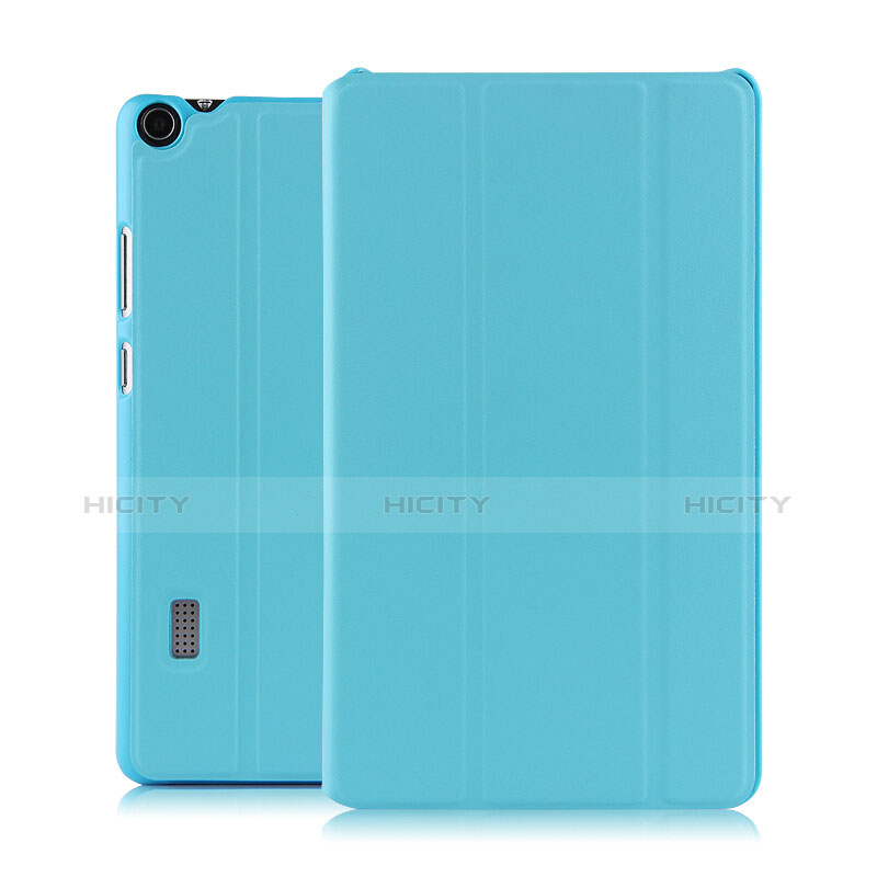 Funda de Cuero Cartera con Soporte para Huawei MediaPad T3 7.0 BG2-W09 BG2-WXX Azul Cielo