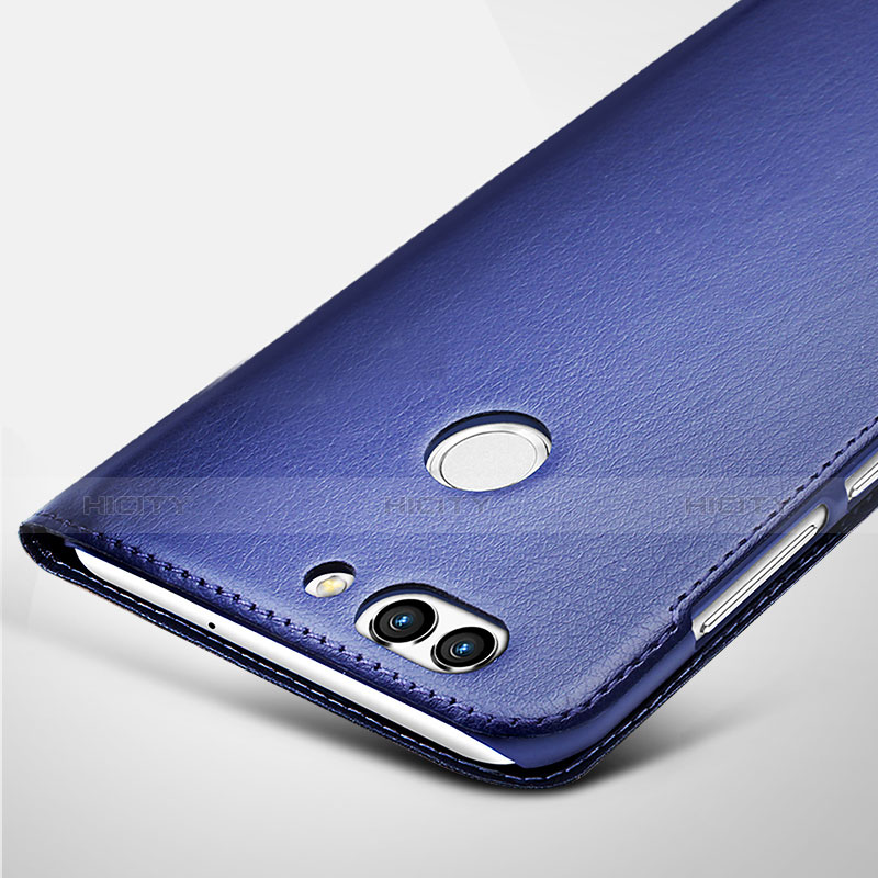 Funda de Cuero Cartera con Soporte para Huawei Nova 2 Azul