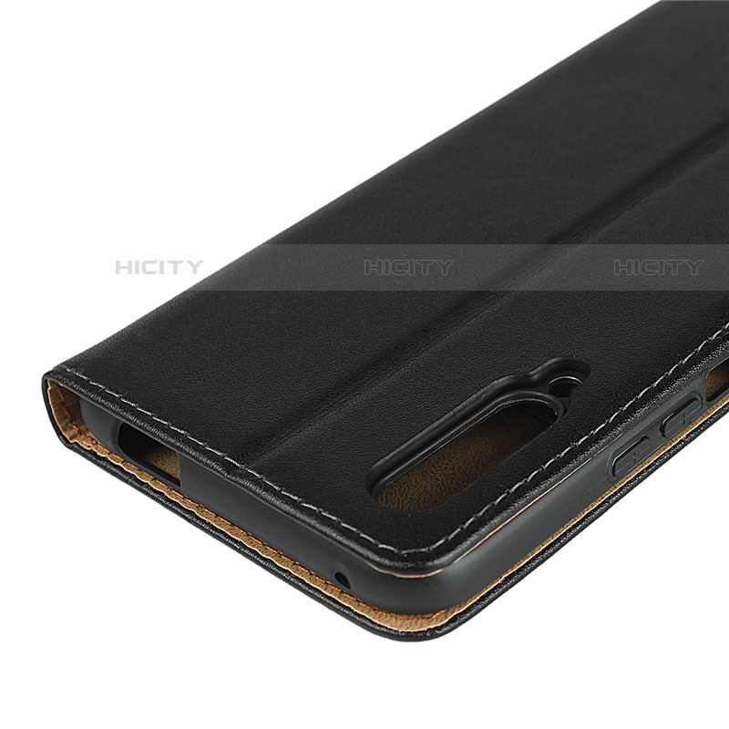 Funda de Cuero Cartera con Soporte para Huawei P Smart Pro (2019) Negro