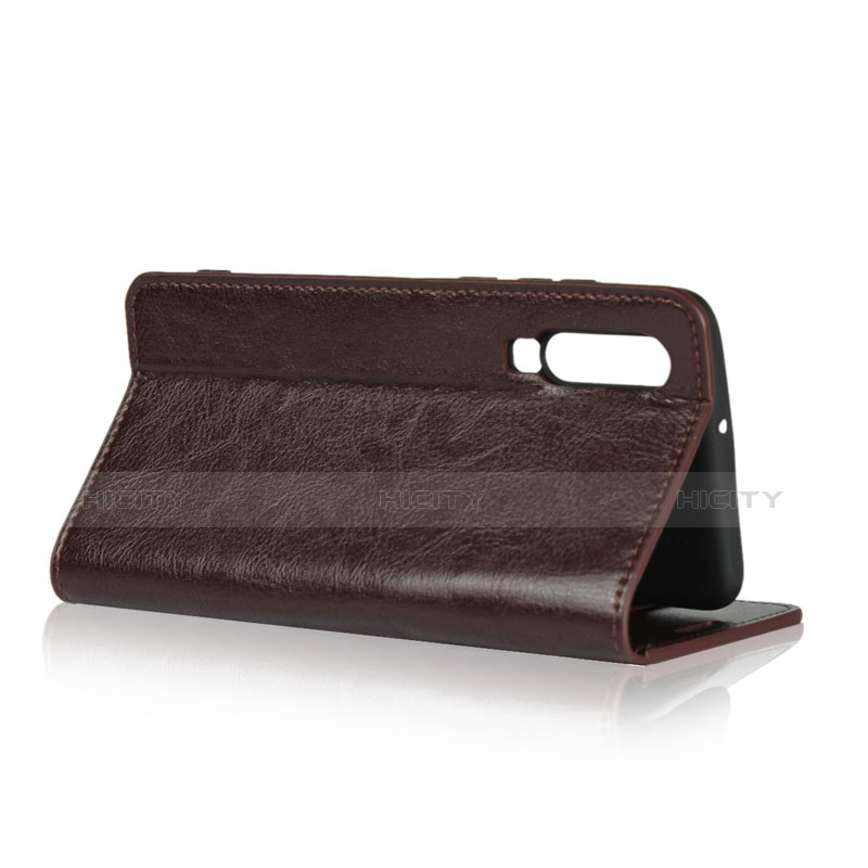 Funda de Cuero Cartera con Soporte para Huawei P30 Marron