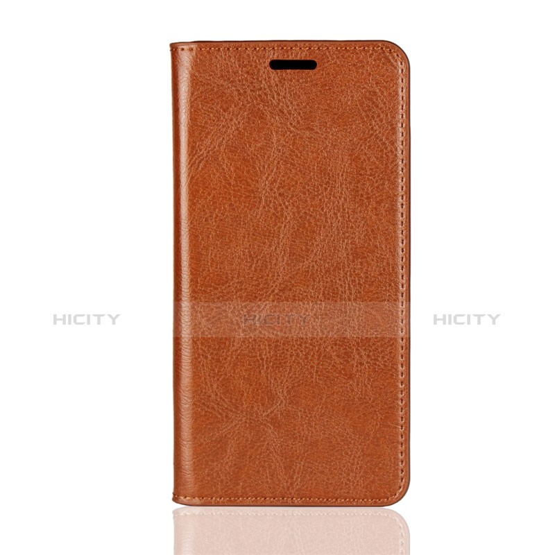 Funda de Cuero Cartera con Soporte para Huawei P30 Naranja