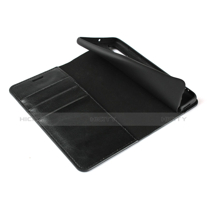 Funda de Cuero Cartera con Soporte para Huawei P30 Negro