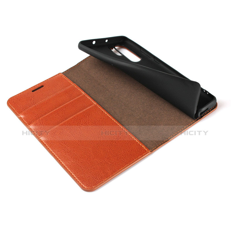 Funda de Cuero Cartera con Soporte para Huawei P30 Pro New Edition Naranja