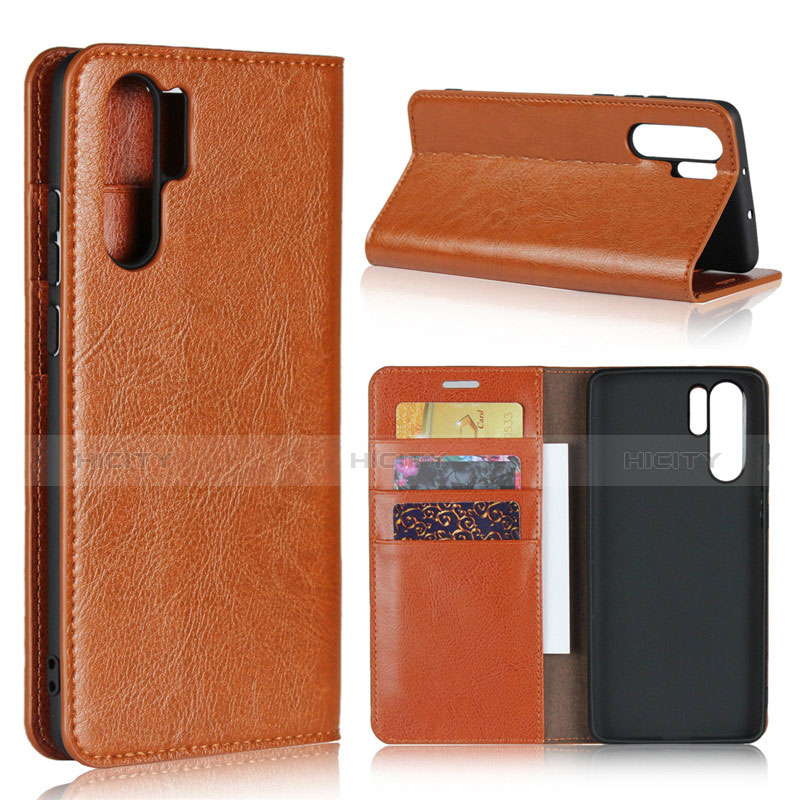 Funda de Cuero Cartera con Soporte para Huawei P30 Pro New Edition Naranja