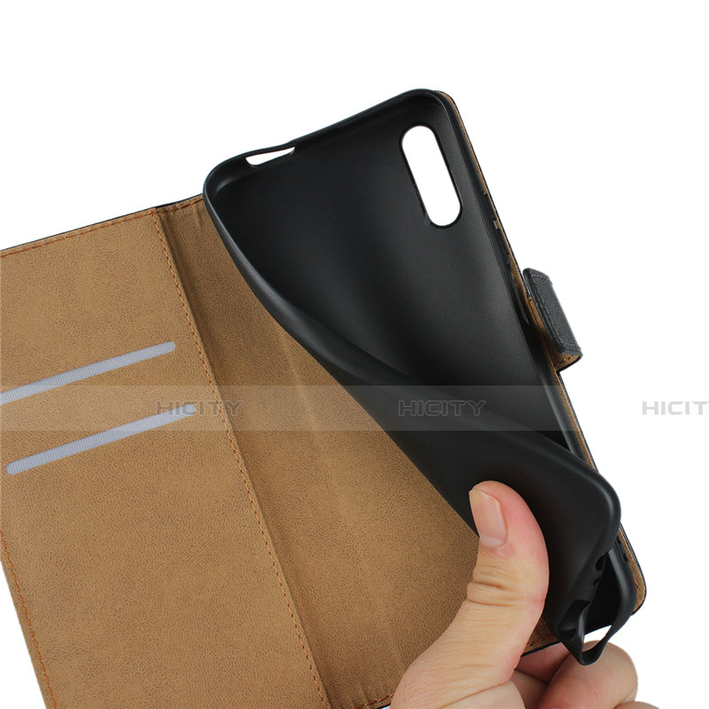 Funda de Cuero Cartera con Soporte para Huawei Y9 Prime (2019) Negro