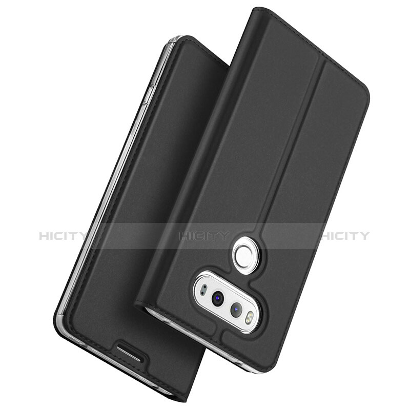 Funda de Cuero Cartera con Soporte para LG G6 Negro