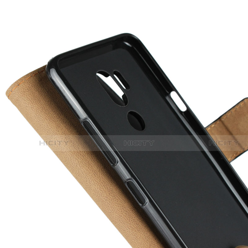 Funda de Cuero Cartera con Soporte para LG G7 Negro