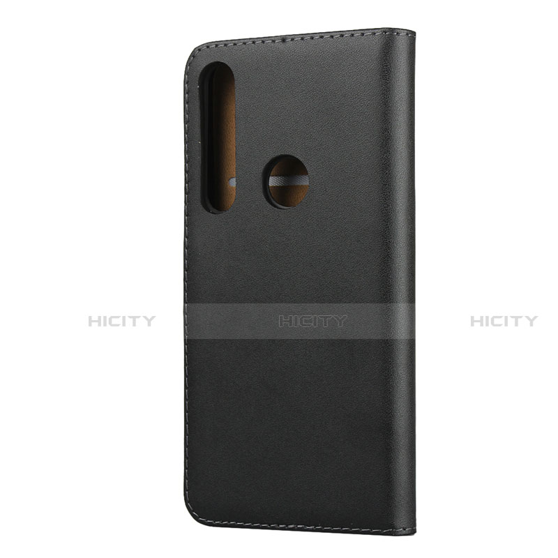 Funda de Cuero Cartera con Soporte para Motorola Moto G8 Play Negro