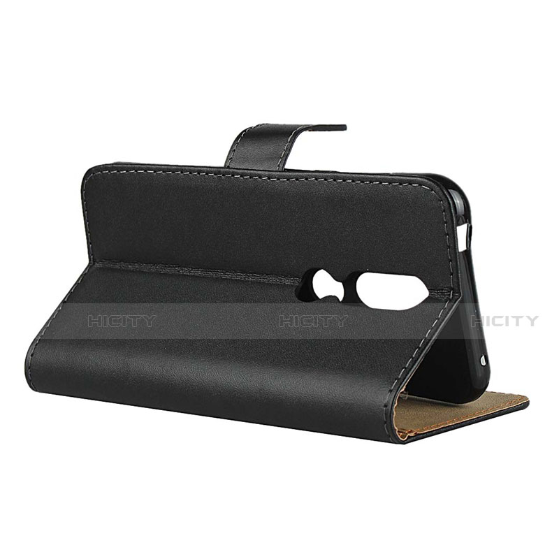 Funda de Cuero Cartera con Soporte para Nokia 4.2 Negro