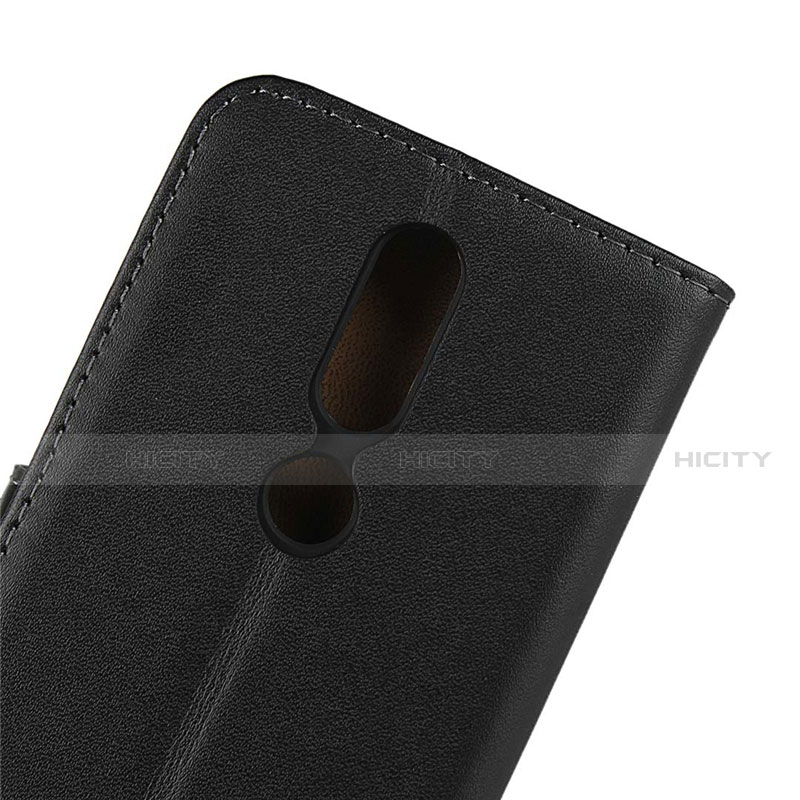 Funda de Cuero Cartera con Soporte para Nokia 4.2 Negro