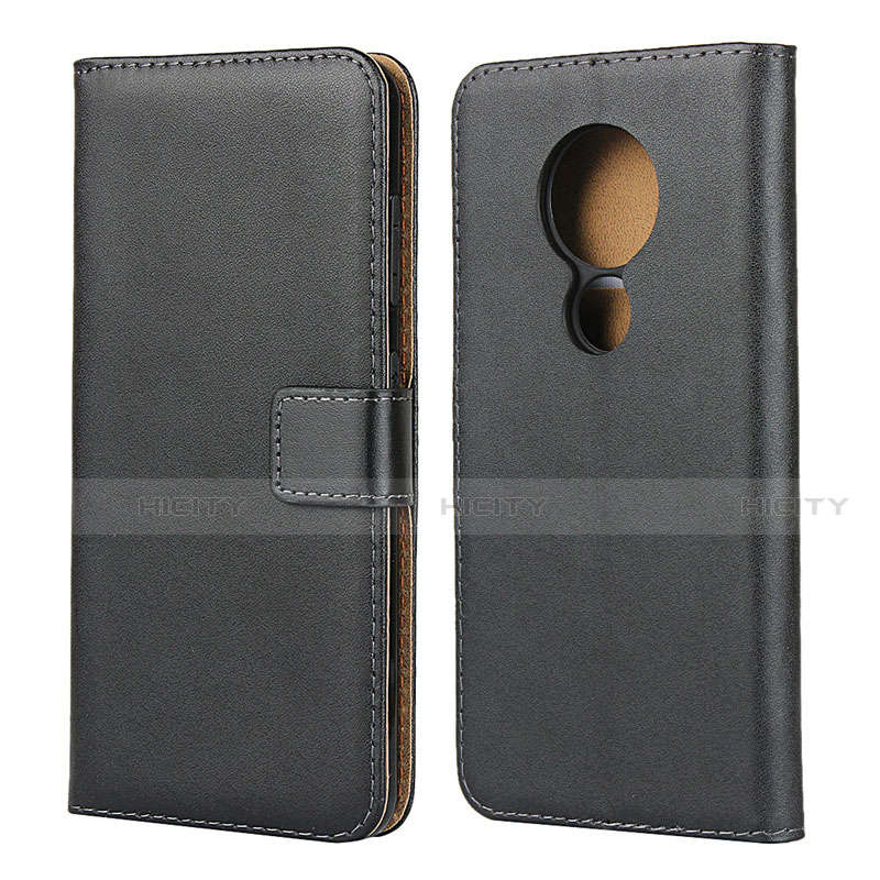 Funda de Cuero Cartera con Soporte para Nokia 6.2 Negro