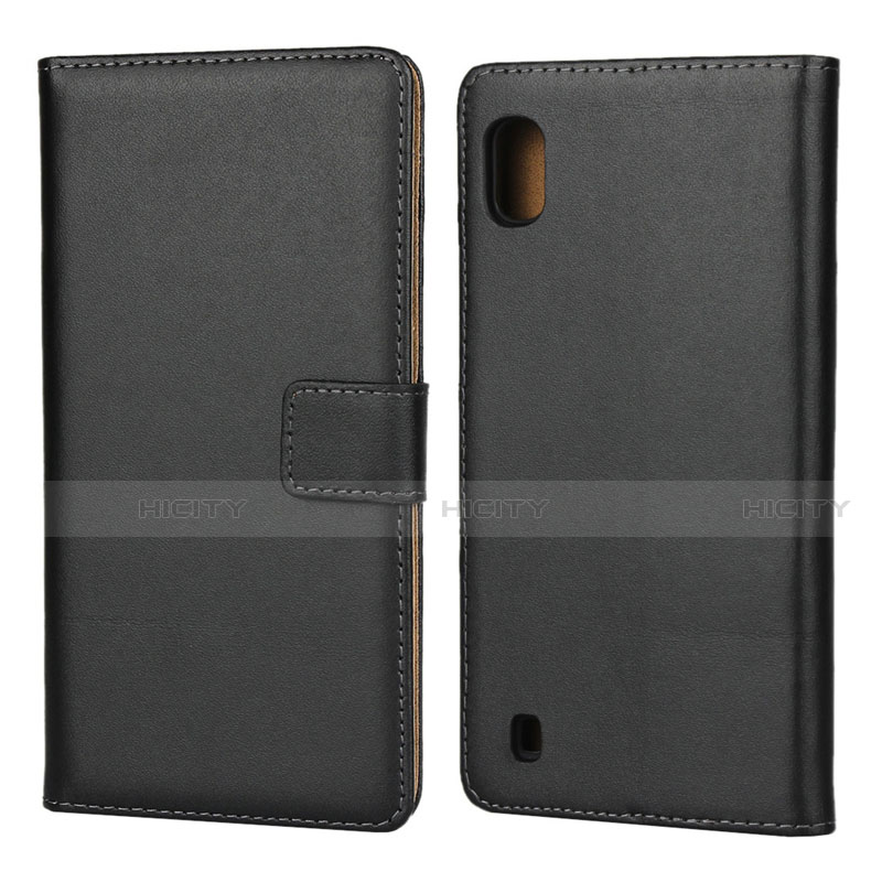 Funda de Cuero Cartera con Soporte para Samsung Galaxy A10 Negro