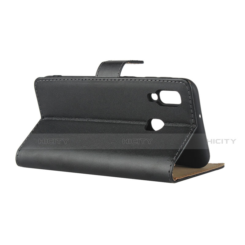 Funda de Cuero Cartera con Soporte para Samsung Galaxy A20e Negro