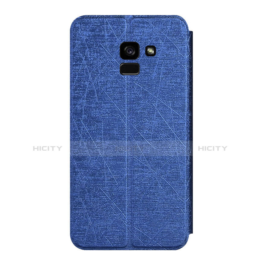 Funda de Cuero Cartera con Soporte para Samsung Galaxy A5 (2018) A530F Azul