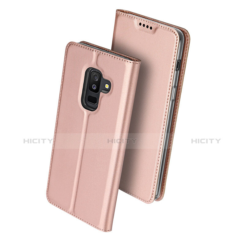 Funda de Cuero Cartera con Soporte para Samsung Galaxy A6 Plus (2018) Rosa