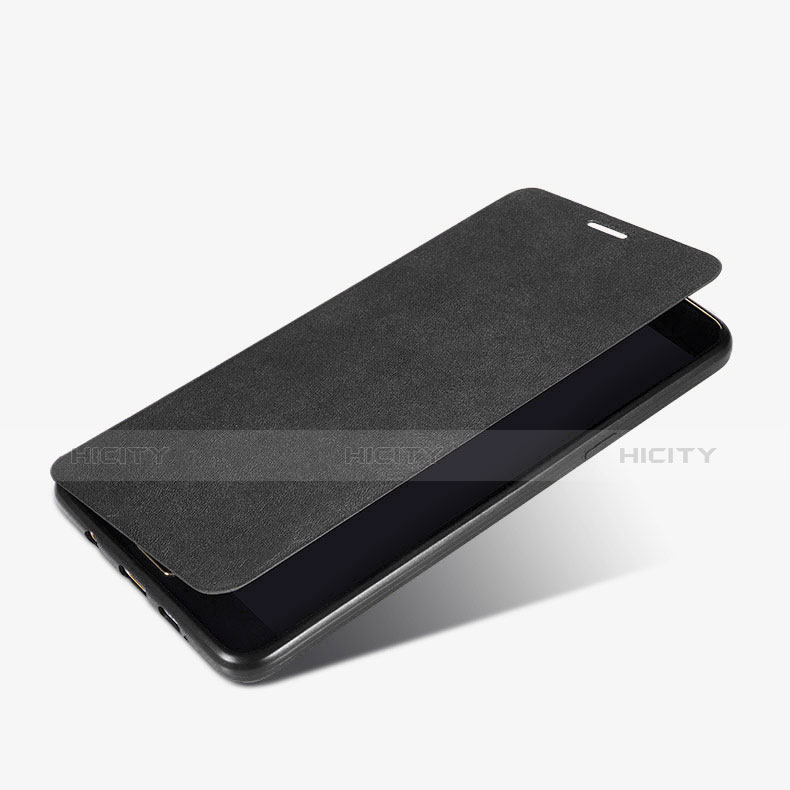 Funda de Cuero Cartera con Soporte para Samsung Galaxy A9 (2016) A9000 Negro