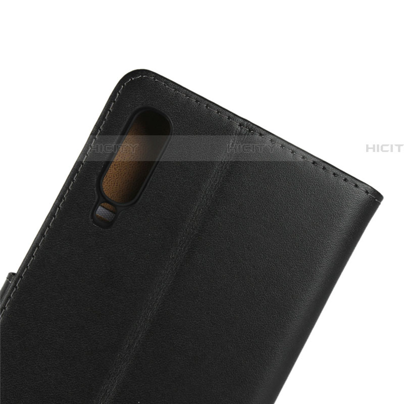 Funda de Cuero Cartera con Soporte para Samsung Galaxy A90 5G Negro