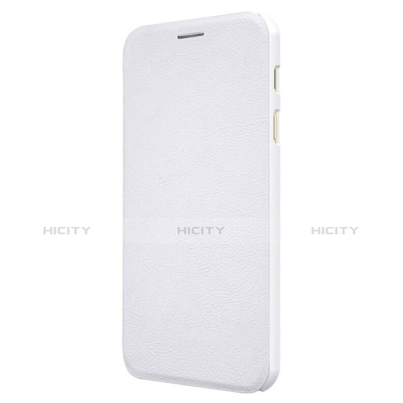 Funda de Cuero Cartera con Soporte para Samsung Galaxy C8 C710F Blanco