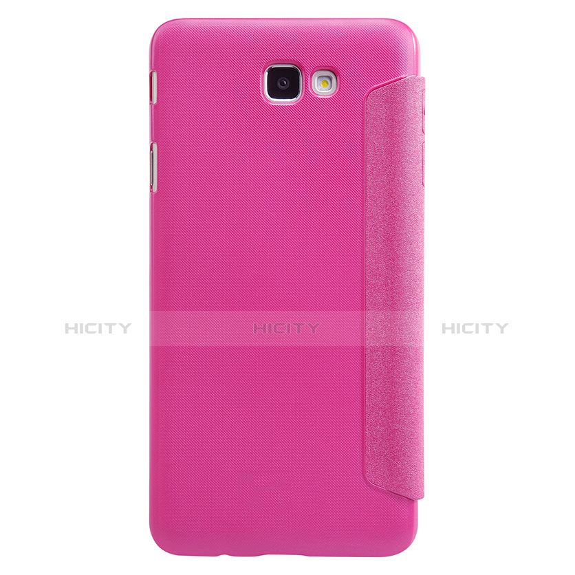 Funda de Cuero Cartera con Soporte para Samsung Galaxy J5 Prime G570F Rosa Roja